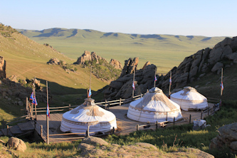 Reiten in der Mongolei