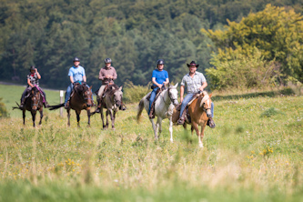 Reiten lernen im Gel&auml;nde Rh&ouml;n