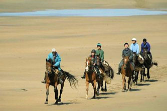 Reiten am Strand Irland