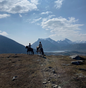 Reiten auf den Lofoten Norwegen